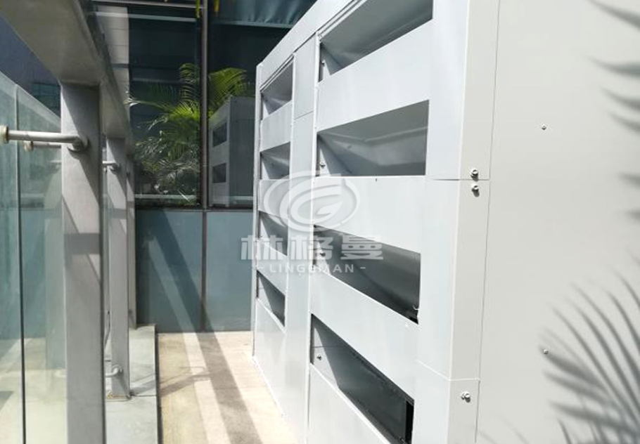 螺桿式風冷熱泵機組噪聲治理