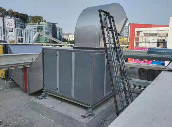 萬科陽光里商業油煙排風機噪聲治理